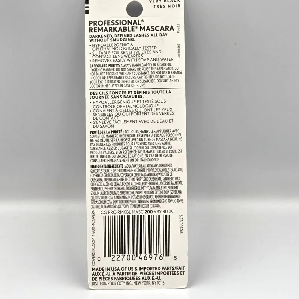 Covergirl Professional Mascara‎ Smudge Resistant #200 Very Black